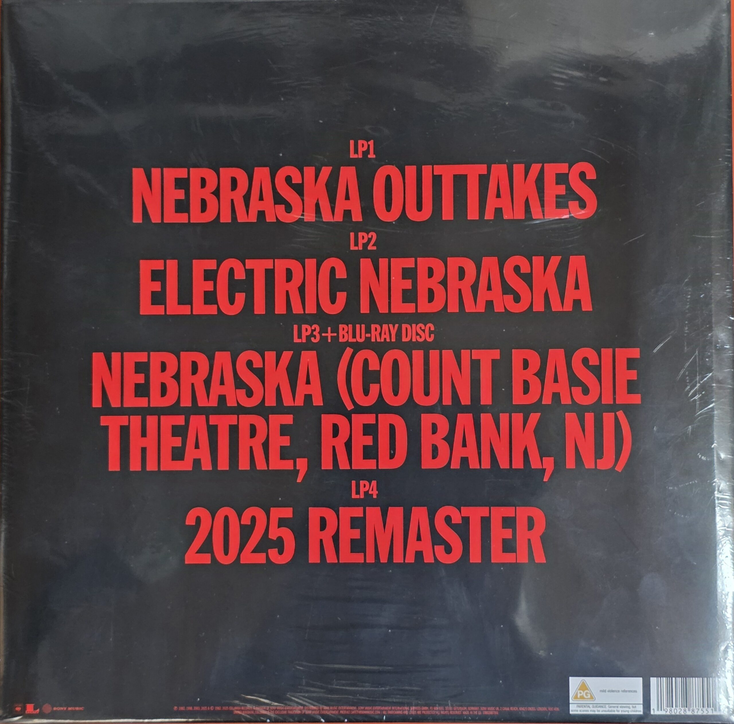 Bruce Springsteen 4 lp box en blu ray