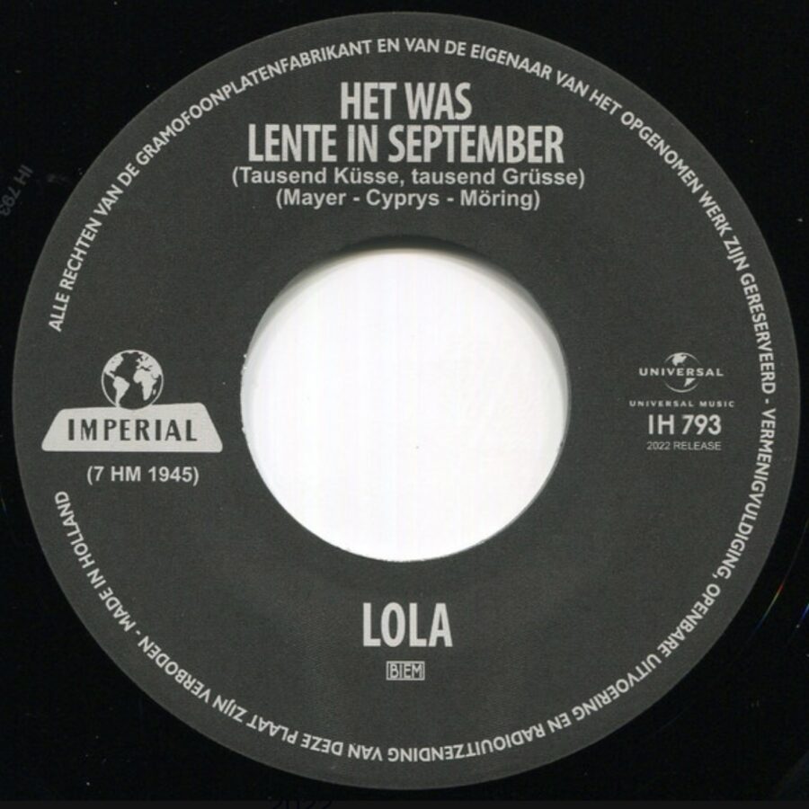 Lola - Het was lente in september - Geef mij mijn hart terug
