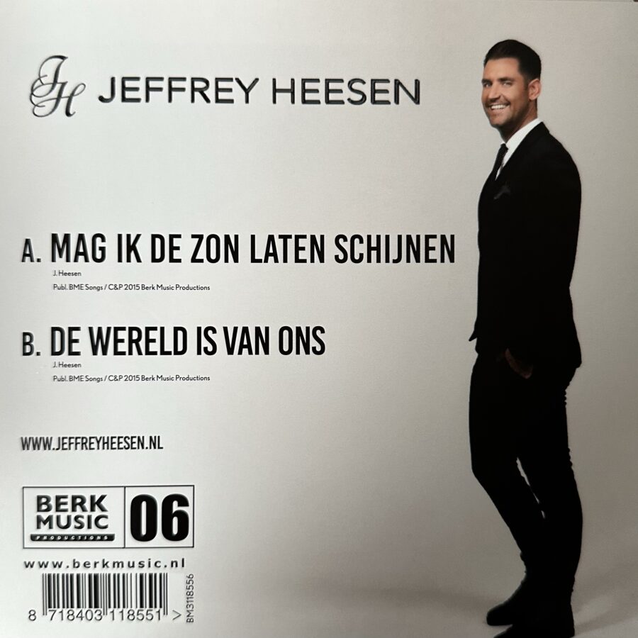Jeffrey Heesen -  de wereld is van ons - Mag ik de zon laten schijnen