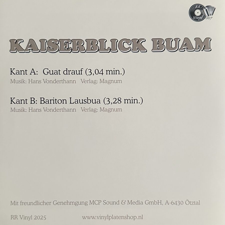 Kaiserblick Buam - Guat drauf - Bariton Lausbua